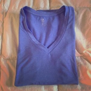 GapFit Breath Blue V-Neck Shirt